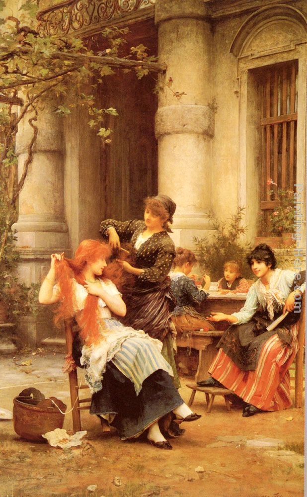 Alfresco painting - Luke Fildes Alfresco art painting
